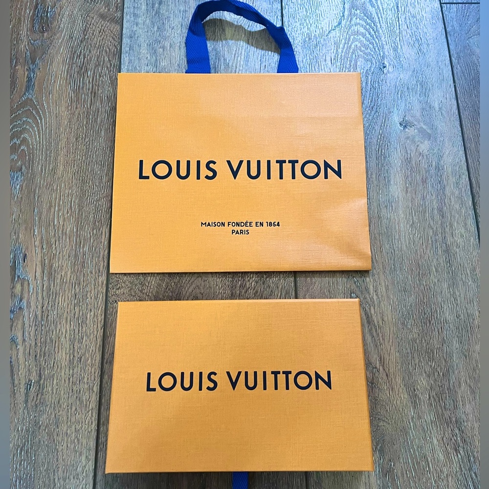 Authentic Louis Vuitton Small Box and Shopping Bag